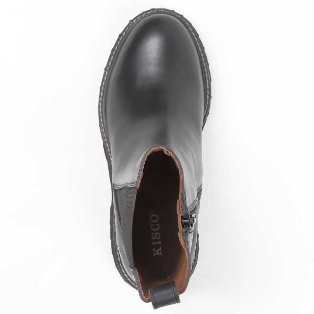 KISCO（キスコ）トラックソールサイドゴアブーツ ブラック｜BARCLAY