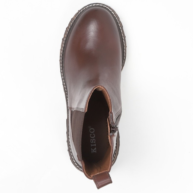 KISCO（キスコ）トラックソールサイドゴアブーツ ブラウン｜BARCLAY