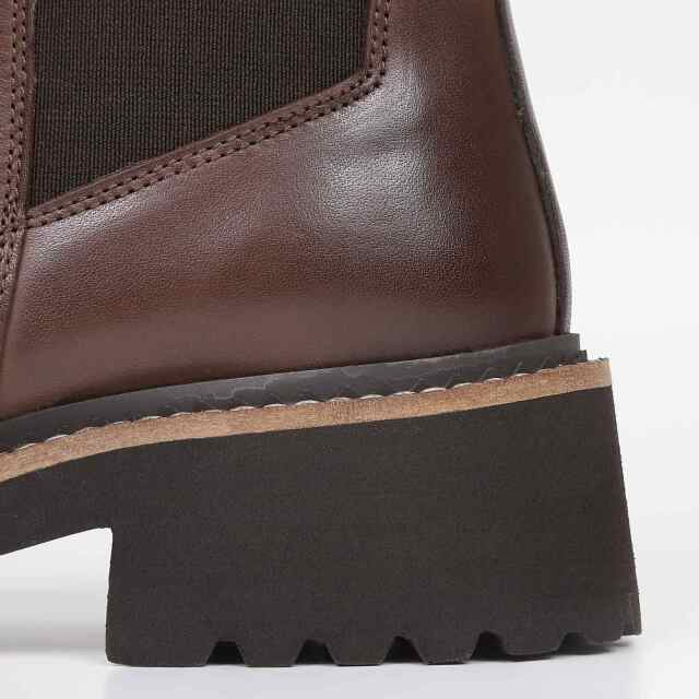 KISCO（キスコ）トラックソールサイドゴアブーツ ブラウン｜BARCLAY