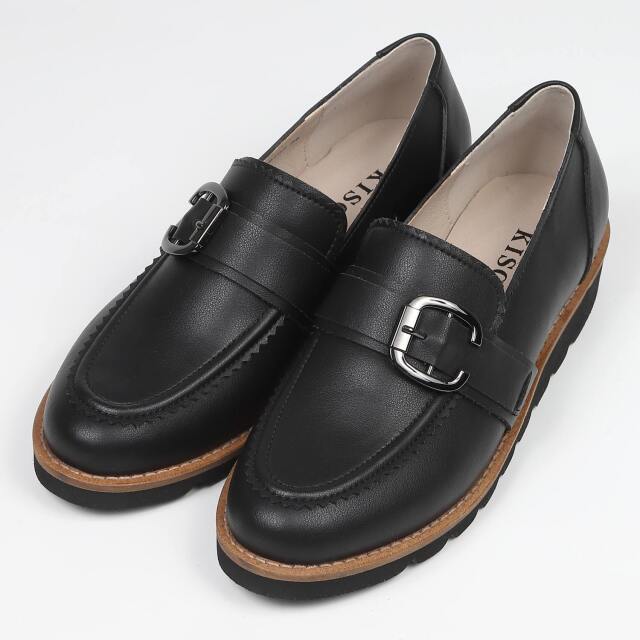 KISCO（キスコ）バックルローファー　ブラック