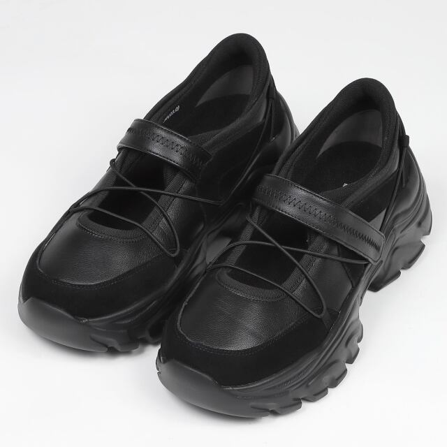 KISCO(キスコ)メリージェーンスニーカー ブラック