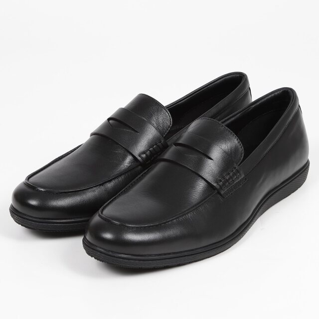 KISCO MEN'S（キスコ メンズ）スリッポンシューズ 　ブラック