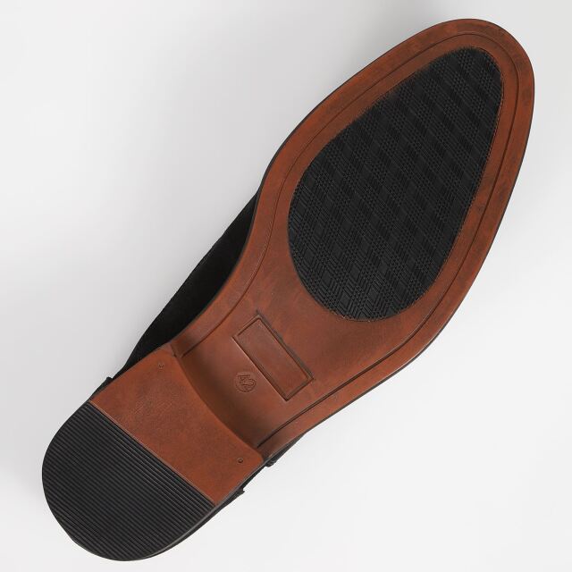 KISCO MEN'S（キスコ メンズ）スエードレースアップシューズ ブラック