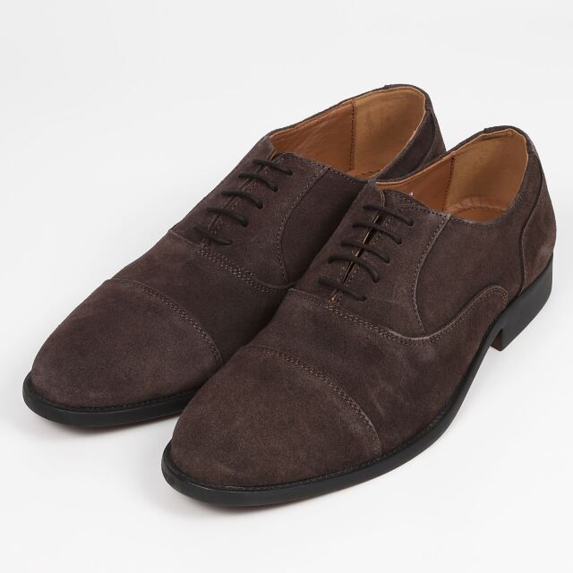 【SALE】KISCO MEN'S（キスコ メンズ）スエードレースアップシューズ 　ダークブラウンスエード