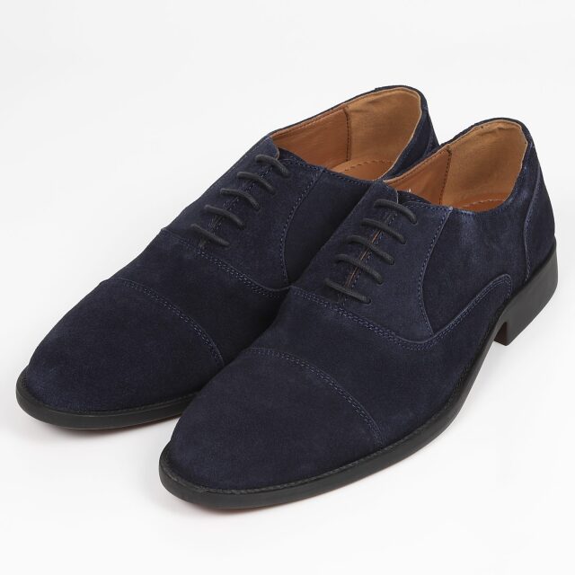 【SALE】KISCO MEN'S（キスコ メンズ）スエードレースアップシューズ 　ネイビースエード