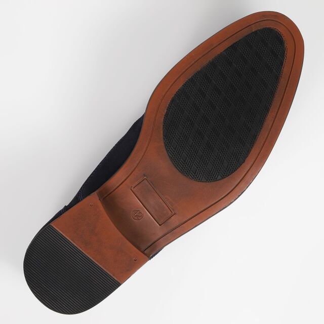 KISCO MEN'S（キスコ メンズ）スエードレースアップシューズ ネイビー