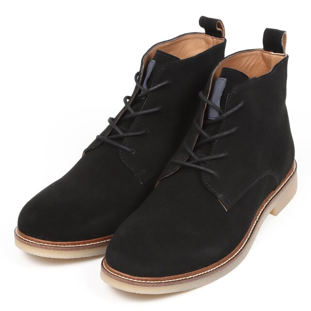 【OUTLET】KISCO MEN'S（キスコ メンズ）スエードチャッカブーツ　ブラックスエード