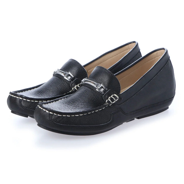 KISCO（キスコ）インヒールビットモカシン　ブラック
