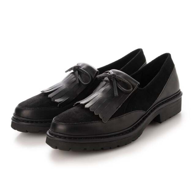 KISCO（キスコ）ストレッチコンビキルトシューズ　ブラック