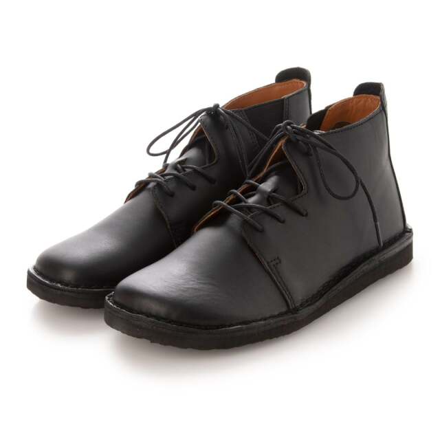 【OUTLET】KISCO（キスコ）オブリークトゥレースアップシューズ　ブラック