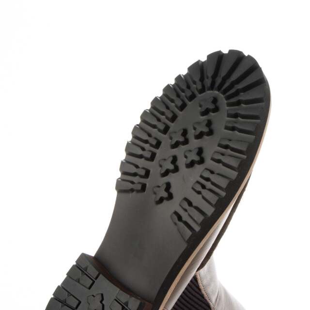 OUTLET】KISCO（キスコ）モカシンサイドゴアミドルブーツ カーキ