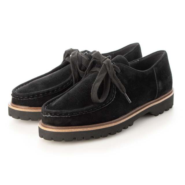 【OUTLET】KISCO（キスコ）ローカットワラビーシューズ　ブラックスエード