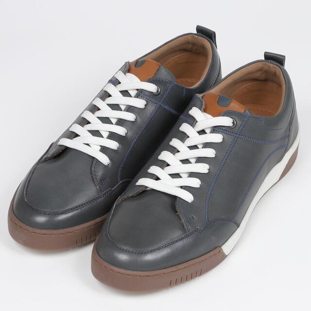 KISCO MEN'S（キスコ メンズ）レザースニーカー 　ネイビー