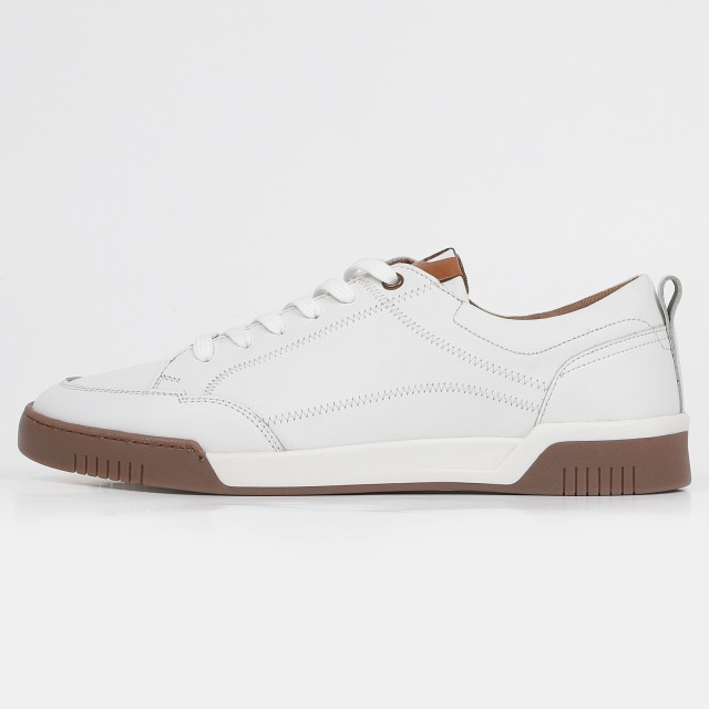 KISCO MEN'S（キスコ メンズ）レザースニーカー ホワイト｜BARCLAY