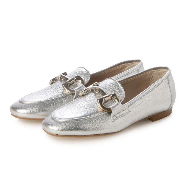 【OUTLET】GIANLUCA PISATI（ジャンルカピサティ）チェーンビットローファー  　シルバー