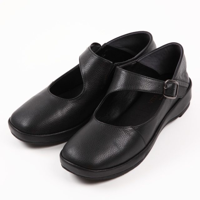 【OUTLET】VITA NOVA（ヴィタノヴァ）ベルト付バブーシュ　ブラック