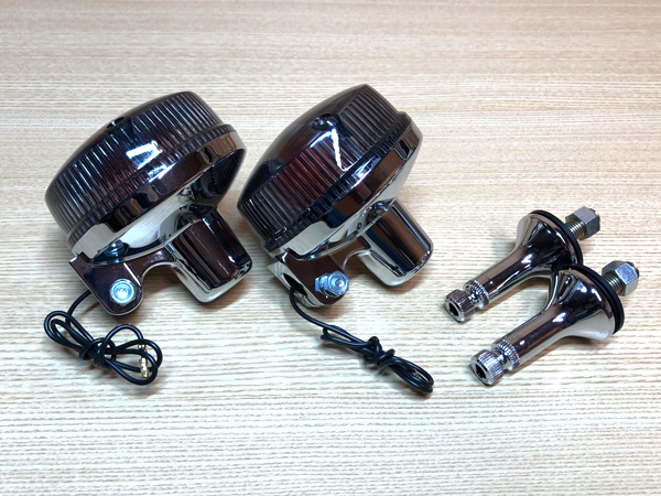 Z1 Z2 純正タイプ ウインカー スモークレンズ ショートステー付 2個セット