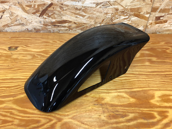 ゼファー400 ゼファーχ フロントフェンダー BEET風 ブラック塗装 取付スペーサー付