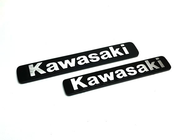 ゼファー750 ポイントカバー ジェネレーターカバー アルミシール エンブレム 2枚組