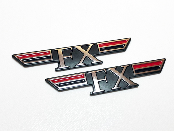 カワサキ純正 FX サイドカバー エンブレム 2枚セット Z400FX Z750FX ゼファー FX外装