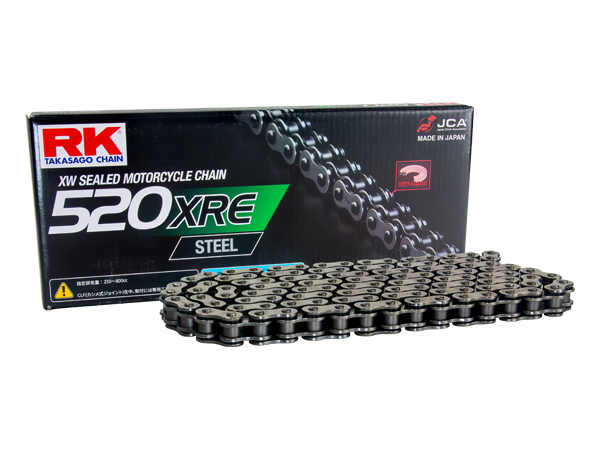 ゼファー400/χ RK ドライブ チェーン 520XRE STEEL 110リンク カシメジョイント