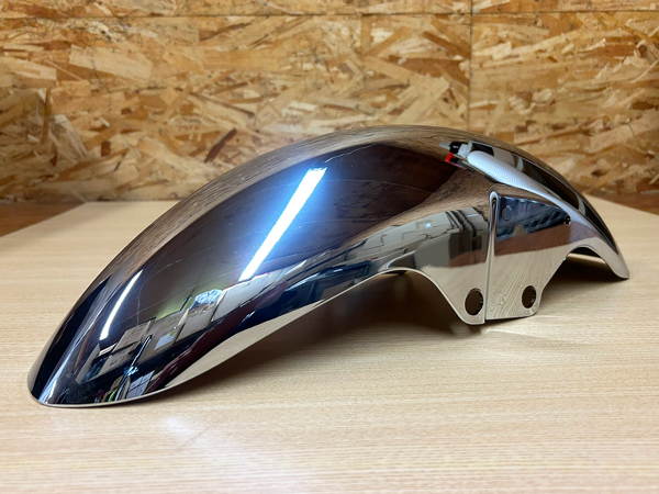 カワサキ ゼファー400/χ 純正タイプ フロントフェンダー メッキ