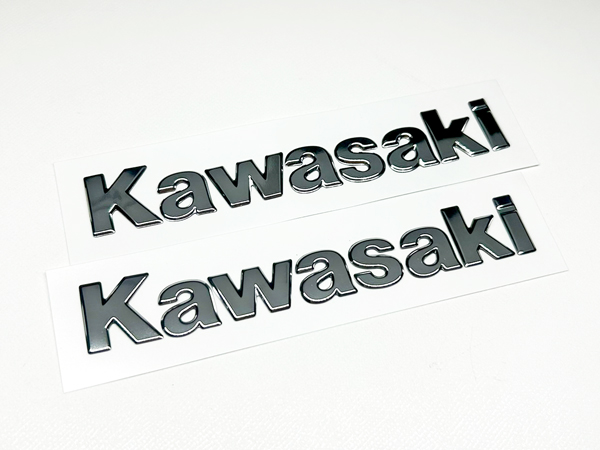 カワサキ純正 立体 タンクエンブレム 3D メッキ文字 左右 ２枚セット