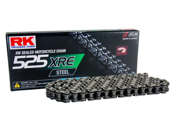 ゼファー750/RS RK ドライブ チェーン 525XRE STEEL 110リンク カシメジョイント