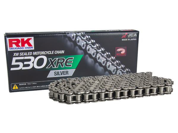 ゼファー1100 RK ドライブ チェーン 530XRE シルバー 120リンク カシメジョイント