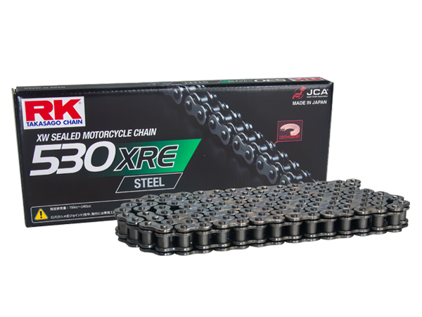 ゼファー1100 RK ドライブ チェーン 530XRE STEEL 120リンク カシメジョイント