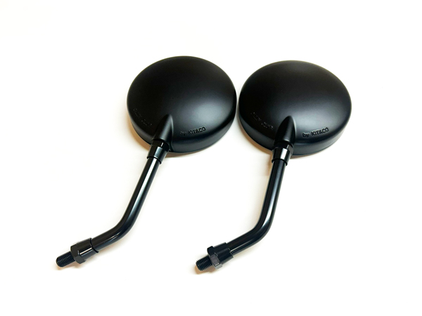 Z2 ミニミラー ブラック 10ｍｍ 正ネジ 左右2本セット