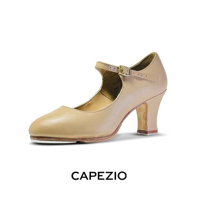 CAPEZIOヒールタップシューズ657（ベージュ）