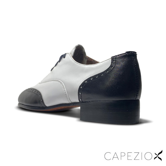 タップシューズWT360コンビ（白×黒）