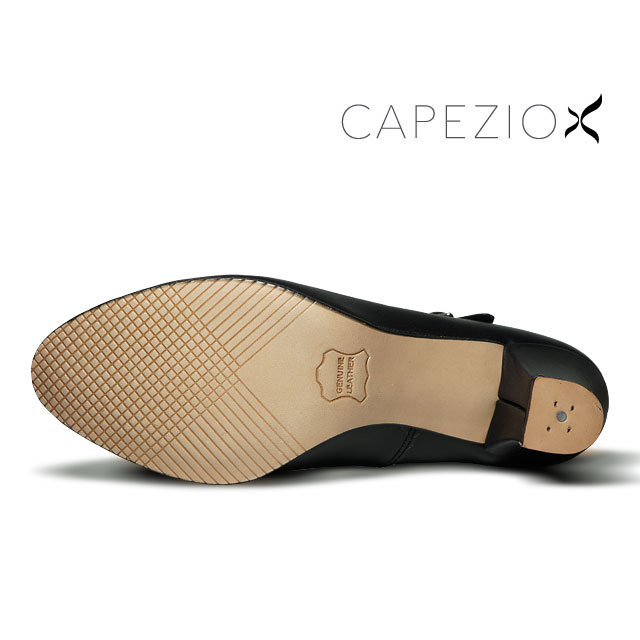 CAPEZIOキャラクターシューズTストラップ（黒）