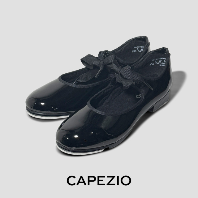 CAPEZIO（カペジオ）タップシューズ356 SHUFFLE TAP -PAT 黒エナメル