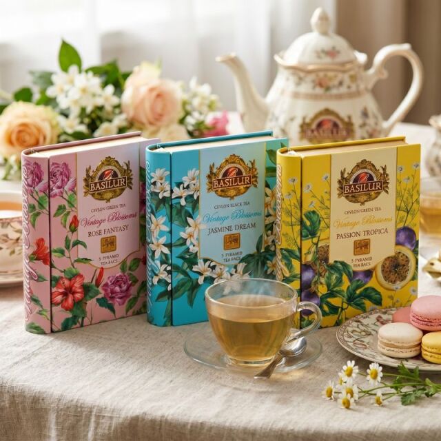 ミニチュアヴィンテージブロッサム1・2・3の紅茶セット販売