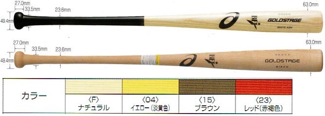 【オーダー品】2022年モデル アシックス 硬式木製バット ゴールドステージオーダー 101BB-MK