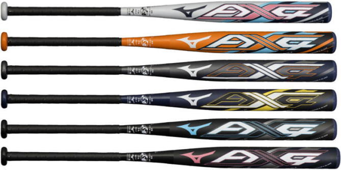 2022年モデル カタログ外・後期限定品 AX4 ミズノ ゴム専用 ソフトボール3号用バット 1CJFS318