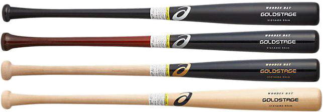 2020年モデル GOLDSTAGE ゴールドステージ アシックス 軟式用木製バット 3121A494