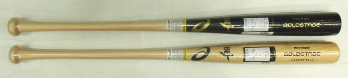 2022年モデル ゴールドステージ 北米メイプル アシックス 硬式木製バット 3121A963
