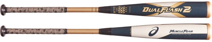 2022年モデル カタログ外・後期限定品 Dual Flash 2 デュアルフラッシュ2 アシックス 一般軟式用バット 3123A614