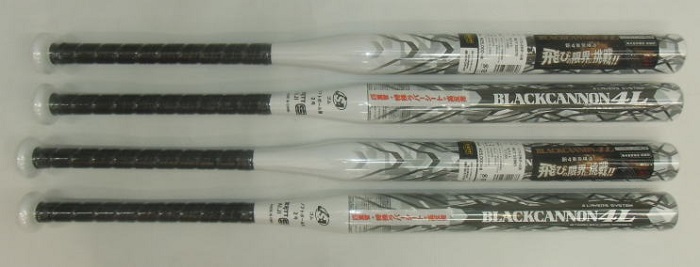 2020年モデル カタログ外・限定品 ブラックキャノン4L ZETT ゼット ソフトボール2号用バット BCT528