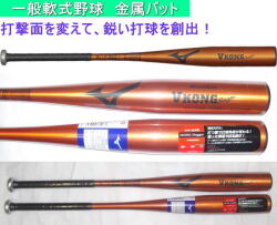 2026年後期限定品 ミズノ VコングStagger 一般軟式用バット 1CJMRA04　