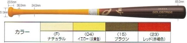 オーダー品】2022年モデル アシックス 硬式木製バット ゴールド