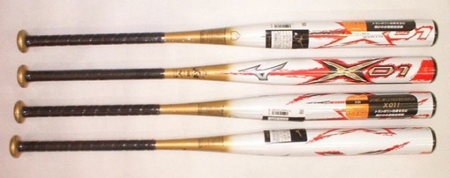2019年モデル 革・ゴム対応 X エックス 01 ミズノ ソフトボール3号用バット 