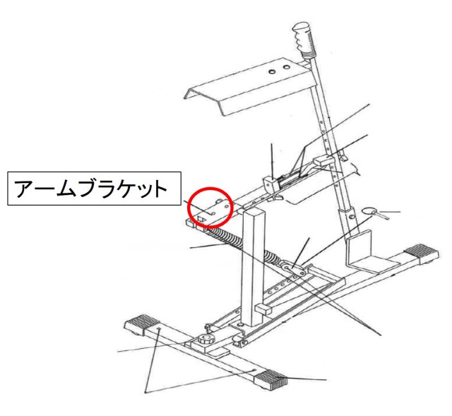 ルイスビルスラッガー キッチリ君専用部品 アームブラケット L60128