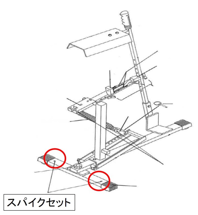ルイスビルスラッガー キッチリ君専用部品 スパイクセット pm-nopq