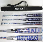 【絶賛発売中！】【2024年モデル】marucci ワニクラッシャー 少年軟式用ウレタン製バット MJJSBBWPJ　カラーライトグレー×ブルー　トップバランス　青ワニ