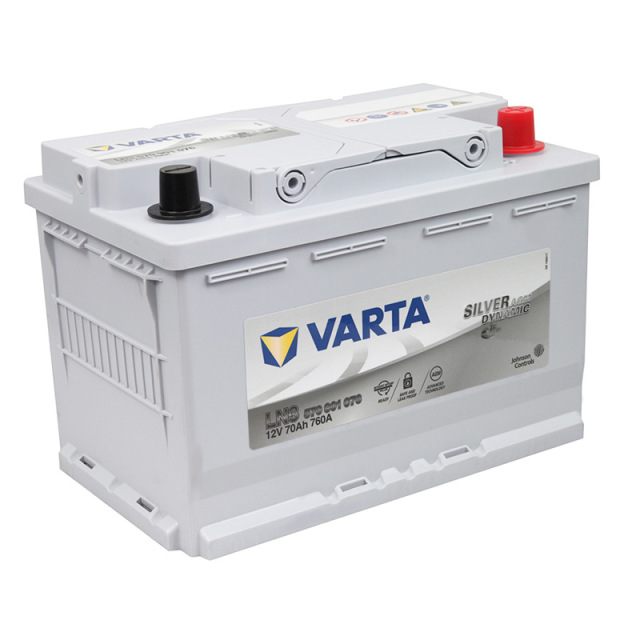 VARTA 570-901-076 バルタ 570901076 LN3AGM E39 シルバー