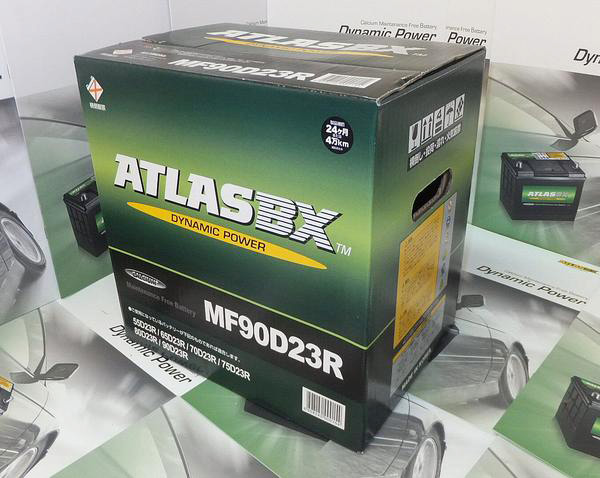 ATLASBX 90D23R アトラス 自動車 用 バッテリー ATLAS